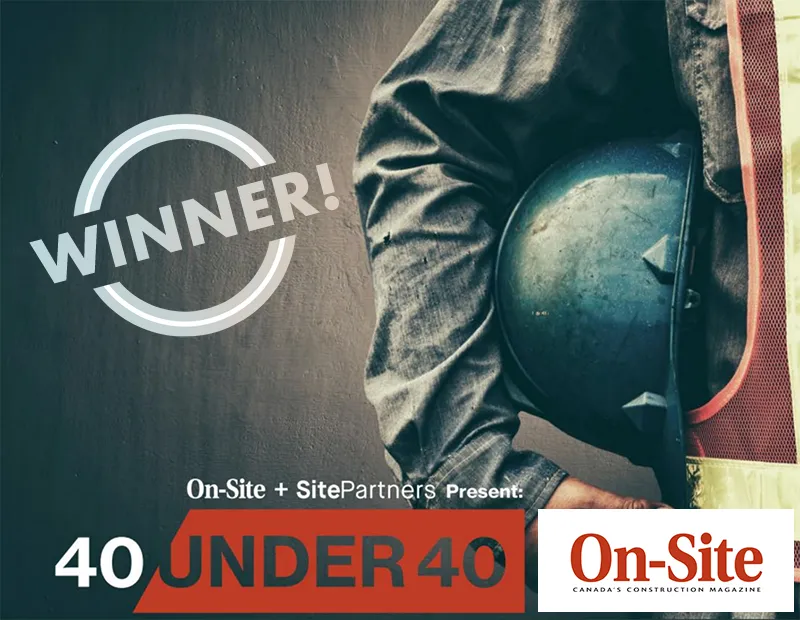 Landon John, Winner of Construction's 40-Under-40, Presented by On-Site Magazine